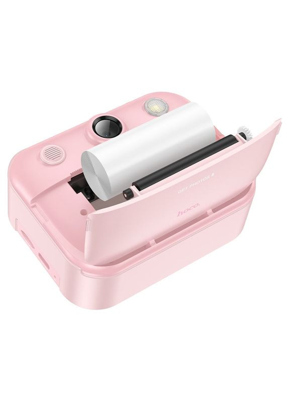 Детский фотоаппарат DV204 с функцией мгновенной печати, поддержка microSD card, Pink, Box Hoco (371633074)