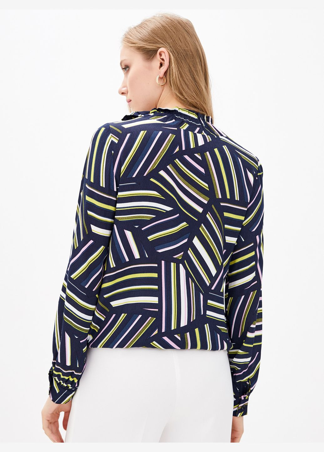 Комбінована принтована блуза - ua54 / eu48 Iren Klairie