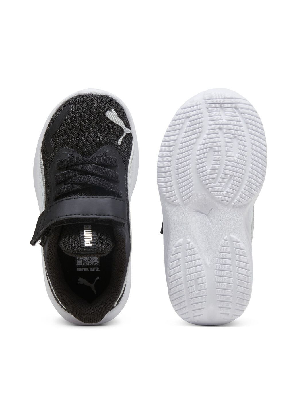 Чорні всесезонні дитячі кросівки pounce running shoes toddler Puma