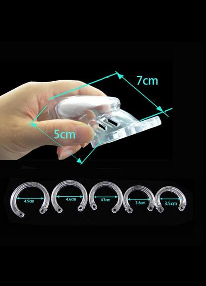 Пояс вірності CB-6000S пластиковий маленький з замком клітка для чоловіків Roger (303910791)
