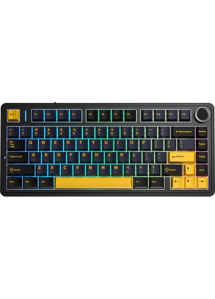 Клавиатура F75 EN/UA Black (6978080504890) Aula (387574647)