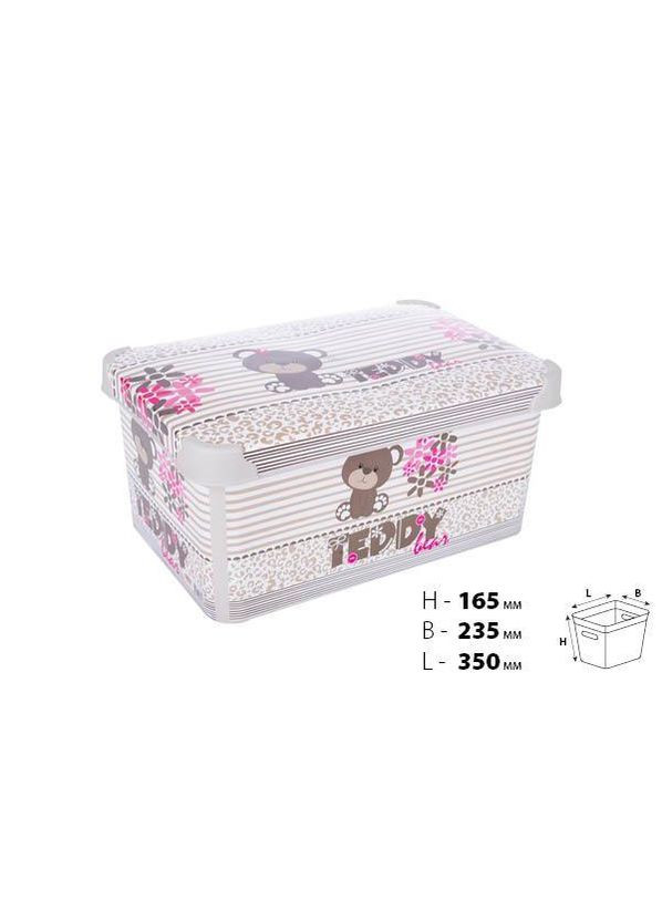 Корзина с крышкой (10 л) (0647 DECOR TEDDY) Violet House (323137372)