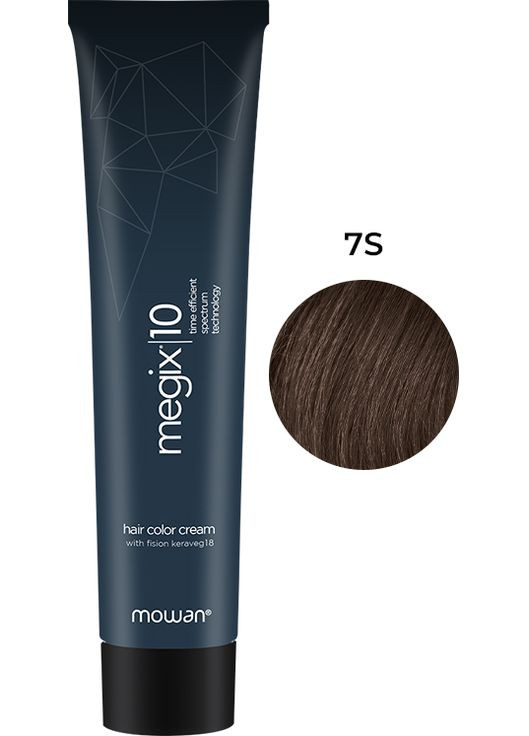 Фарба для волосся 7S середній пісочний блонд Megix10, 100 мл Mowan (335264316)