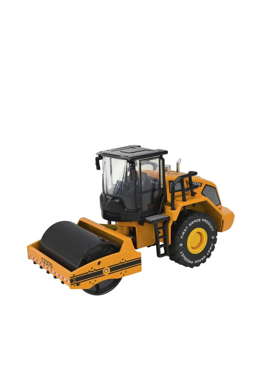 Строительная техника металлическая – Однобарабанный каток в масштабе 1:50 цвет разноцветный ЦБ-00289175 АВТОПРОМ (370499641)