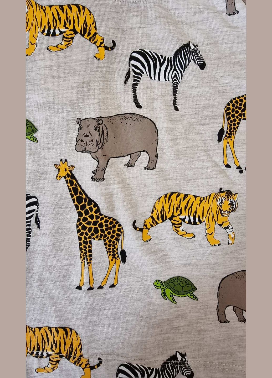 Бежевый летний футболка + шорты 15739 меланжевый Breeze