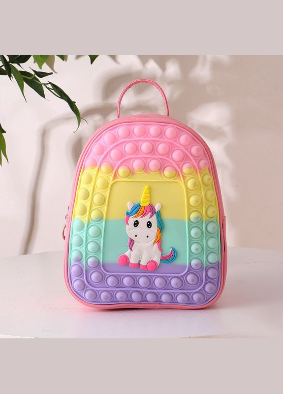 Дитячий рюкзак з єдиноріжкою ПОП ІТ Рожевий No Brand (317183464)