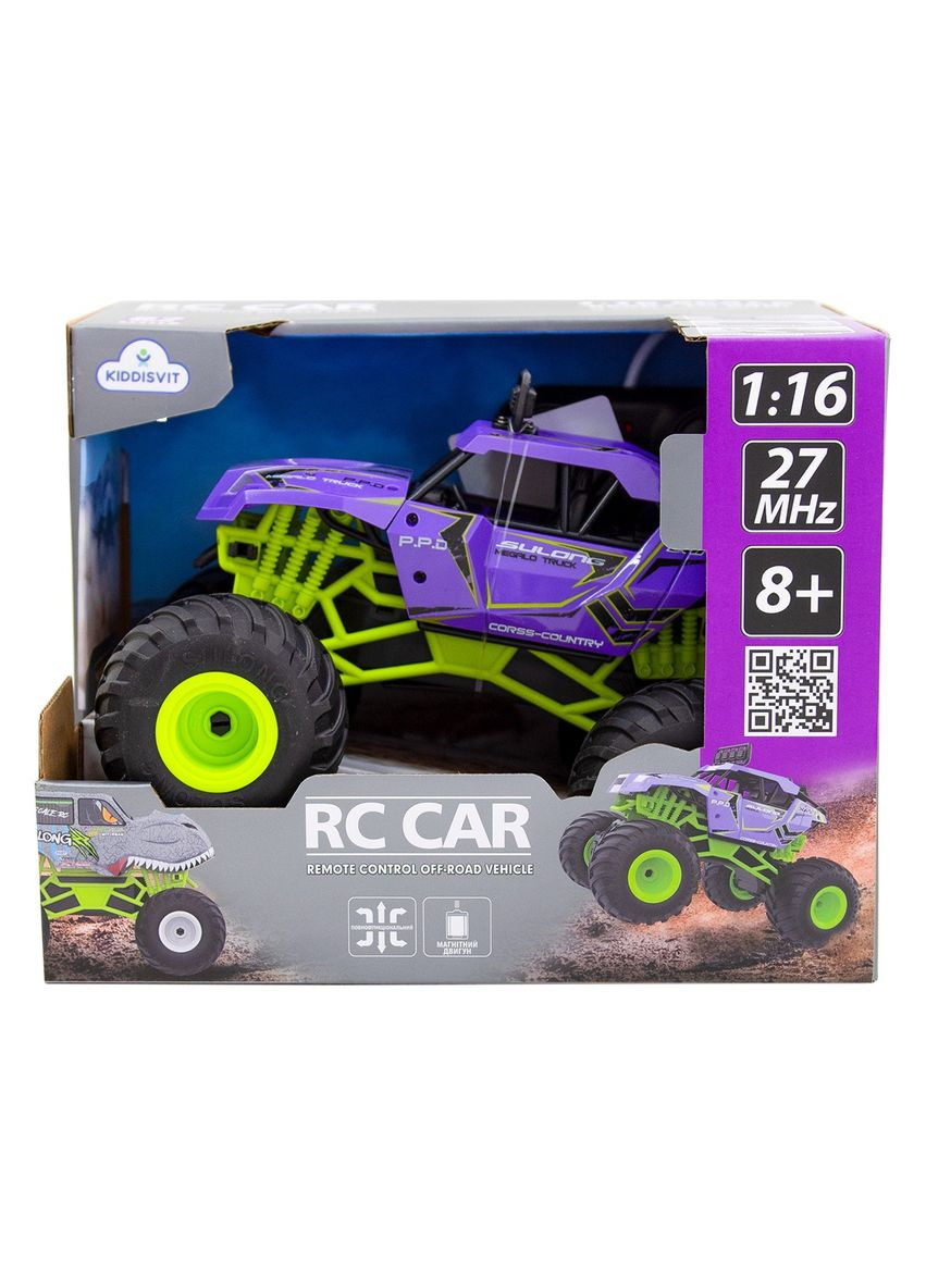 Автомобиль Bigfoot Off-road на р/у - Violet (1:16, 27 МГц (MHz)) Sulong Toys (365750845)