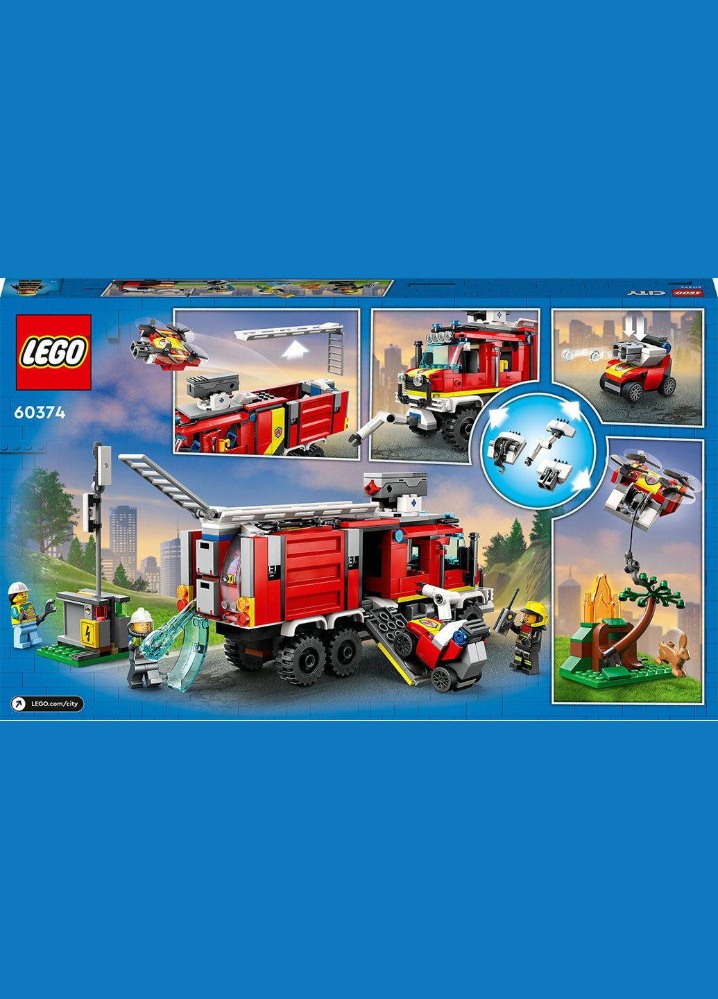 City Пожежна машина 502 деталі (60374) Lego (304055228)