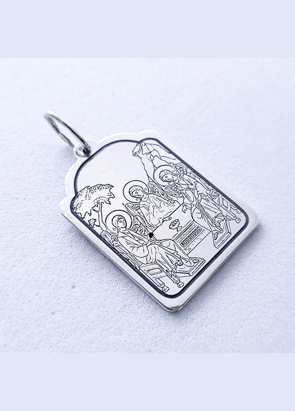 Серебряная икона с молитвой Отче наш. Серебряный подвес ладанка с молитвой 25×19 мм арт.41601 No Brand (301537922)