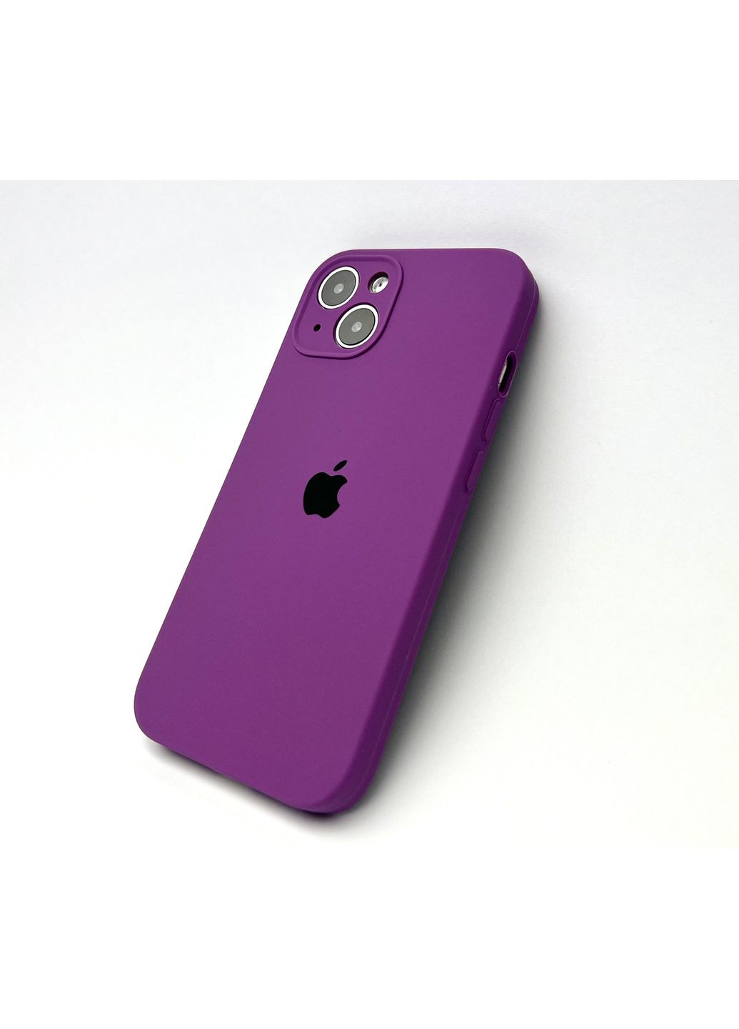 Чохол 14 Silicone case full camera чохол з мікрофіброю силіконовий для айфон 14 Purple No Brand (369137047)