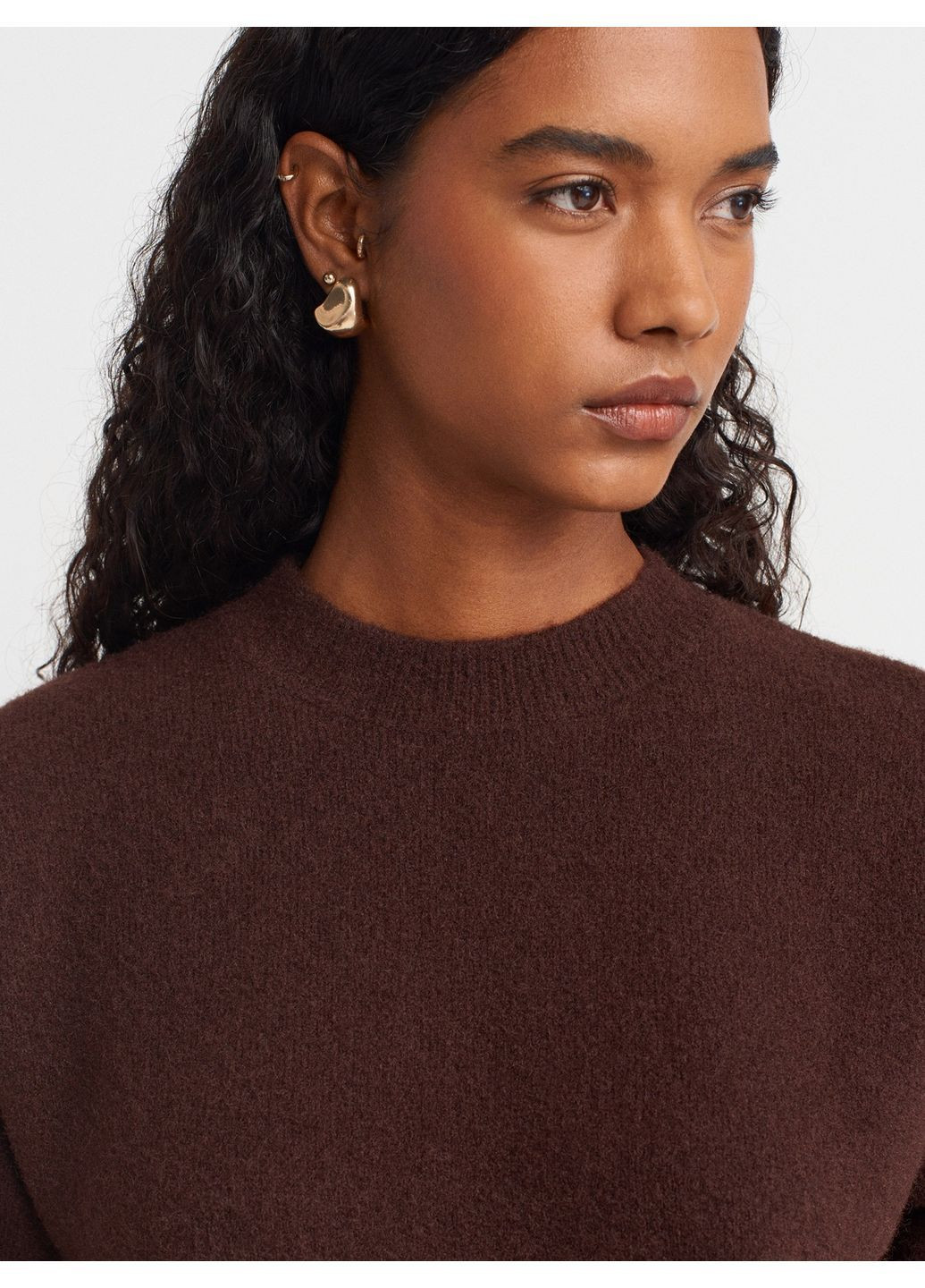 Коричневий демісезонний жіночий светр Dilvin