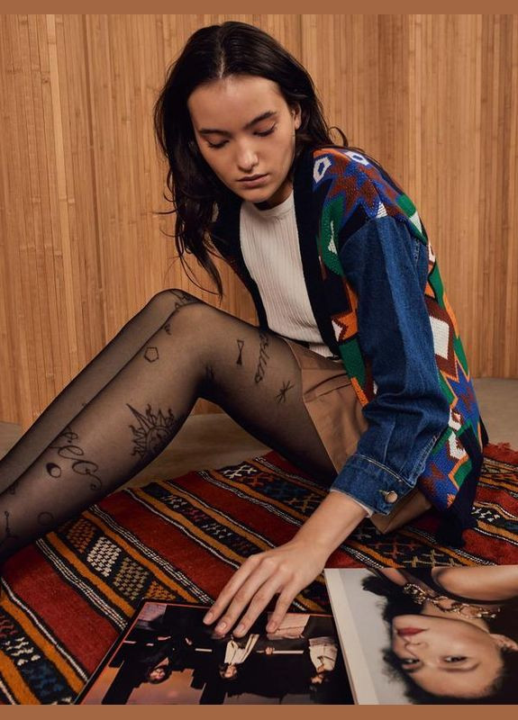 Женские колготки с узором Fiore (307782203)