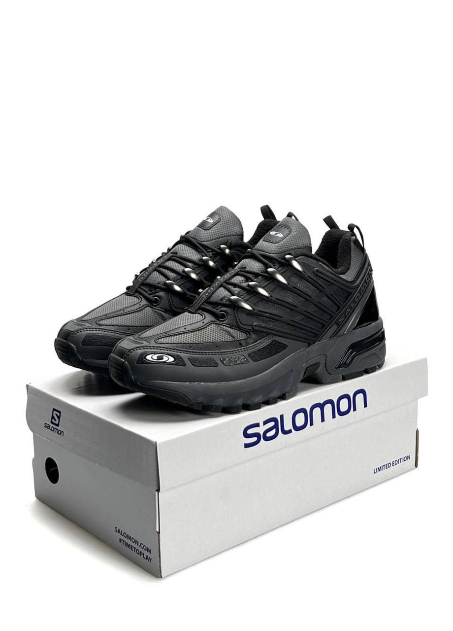 Темно-серые демисезонные кроссовки мужские salomon grey No Brand ACS Pro GTX