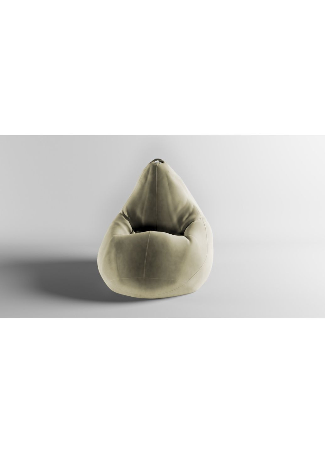 Крісло-мішок груша, MEGA XXXL - 160х120 Велюр Virginia Light Beige SkyPuff (361257552)