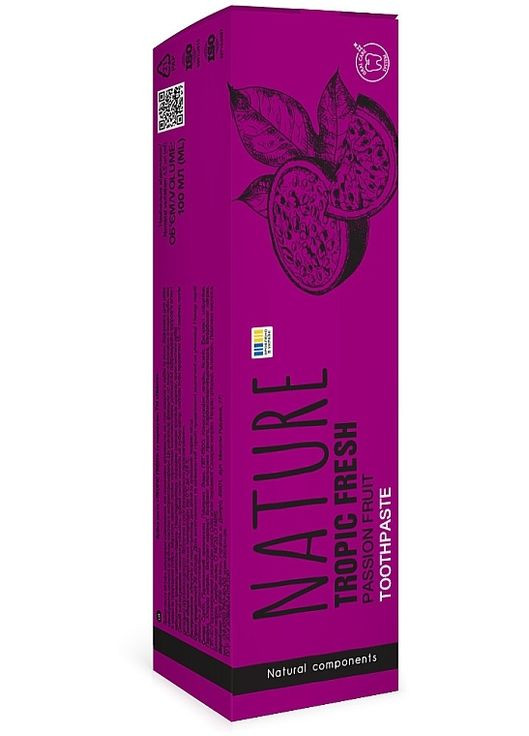 Зубна паста з маракуєю Nature Wild Passion Fruit Toothpaste 100ml (1450492-32678344) BIOTON COSMETICS (368609487)