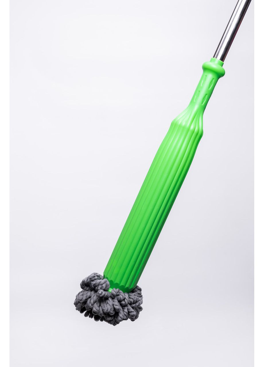 Швабра для вологого прибирання з металевою ручкою та круглою насадкою з мікрофібри для дому, офісу HP-35015-43 (A-035269) Household (372992293)