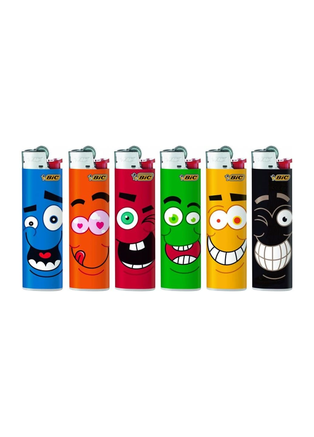 Запальничка J23 Maxi Slim Смайл 50 шт (3086126795669) Bic (381799934)