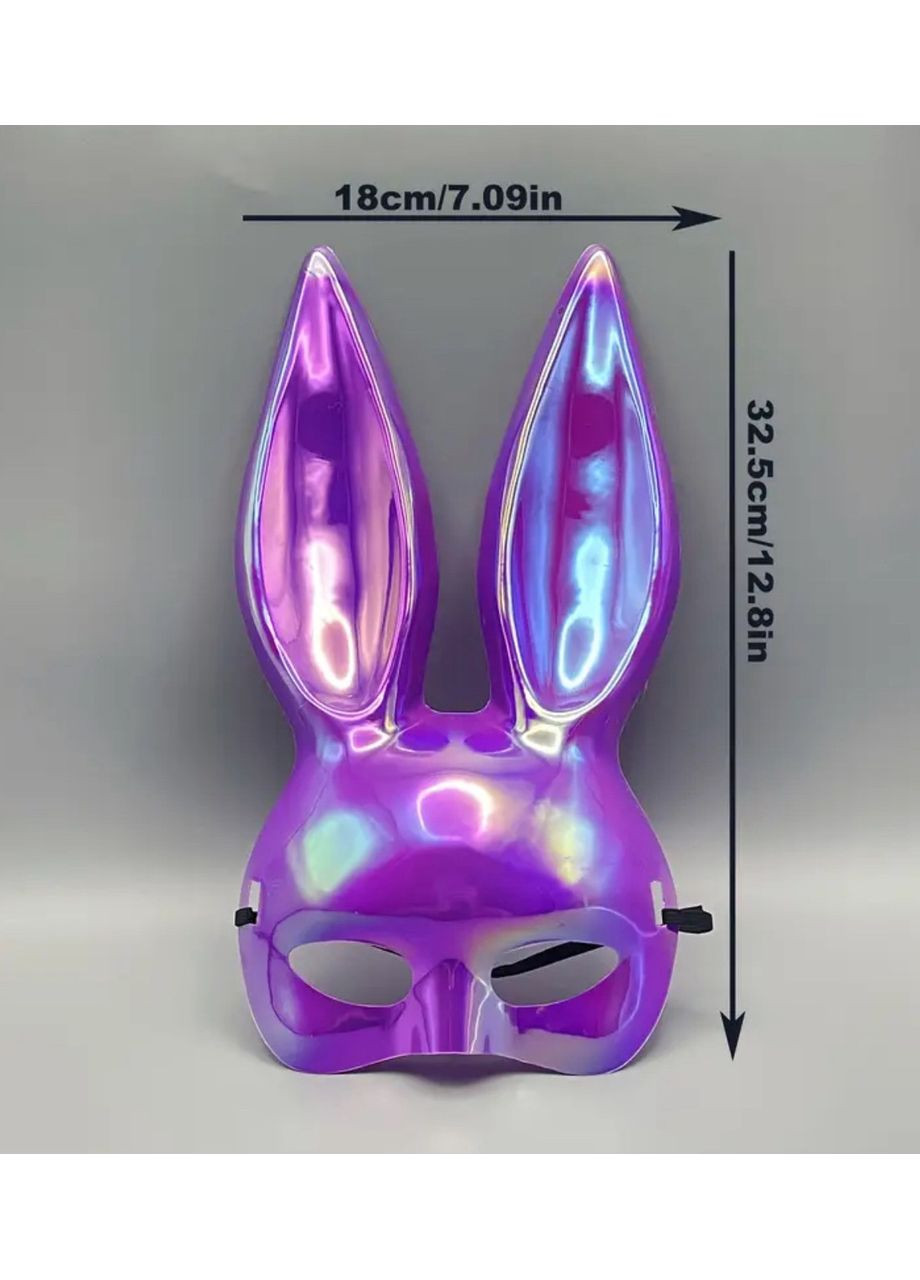 Маска кролика PlayBoy глянсова костюмна маска для вечірок та Хеллоуїна No Brand (361231004)