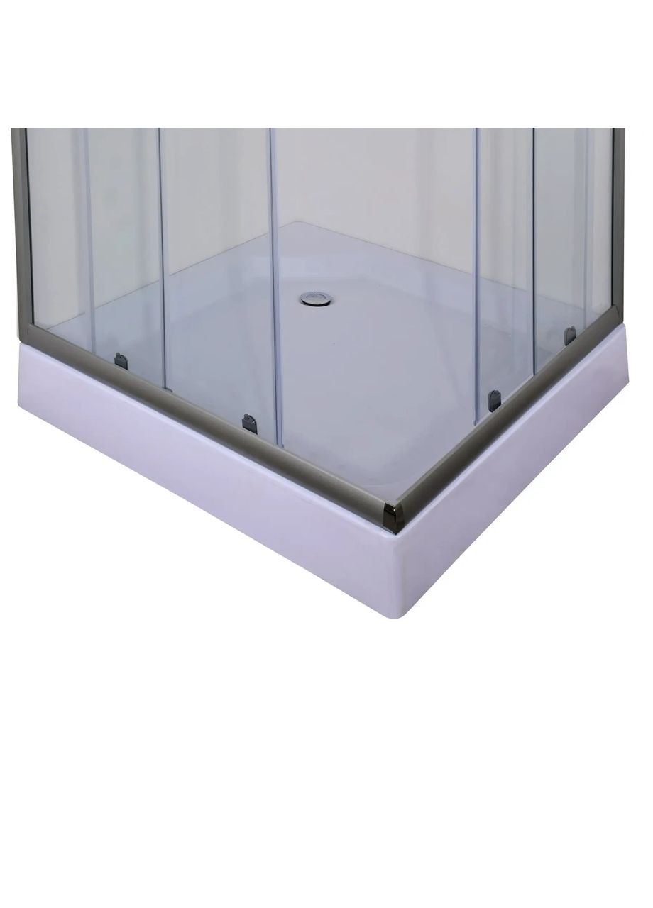 Душевая кабина без поддона CUBIC SC01-90x90x185-TR GRAPHITE прозрачное стекло 4мм (MI6907) Mixxus (321184056)