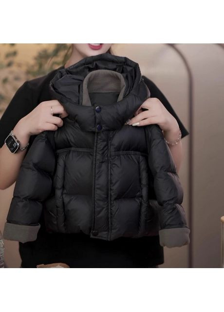 Комбінована демісезонна курточка для хлопчика демісезонна колір чорний 10972 No Brand