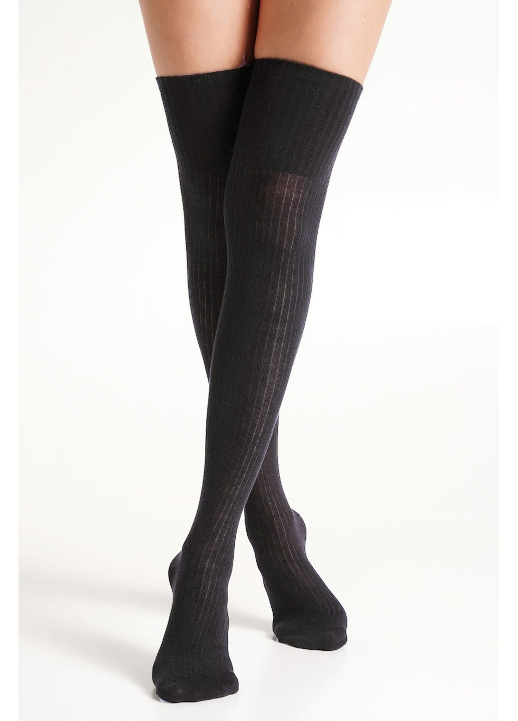 Високі гольфи-Заколінки бавовняні в рубчик MasterStep 2761 Master Step (351582857)