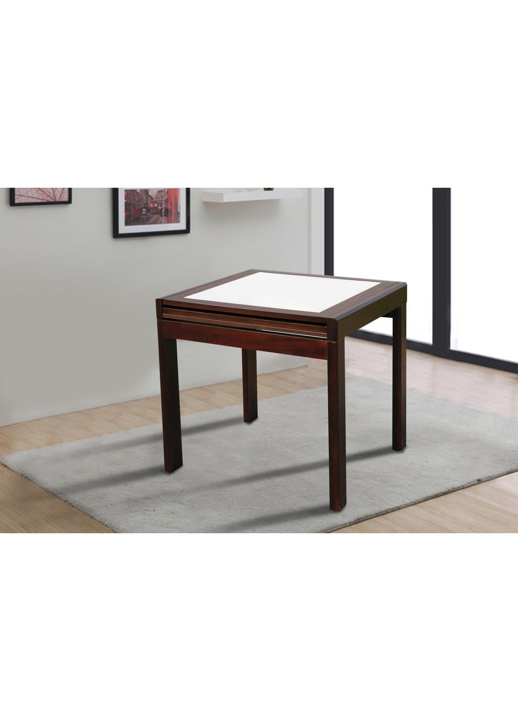 Обідній стіл-трансформер розкладний слайдер ONIX Темний горіх 857459-02 857459 Comfort Line (355467901)