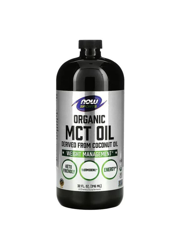 Органическое Масло МСТ Organic MCT Oil, 946 мл Now Foods (361115068)
