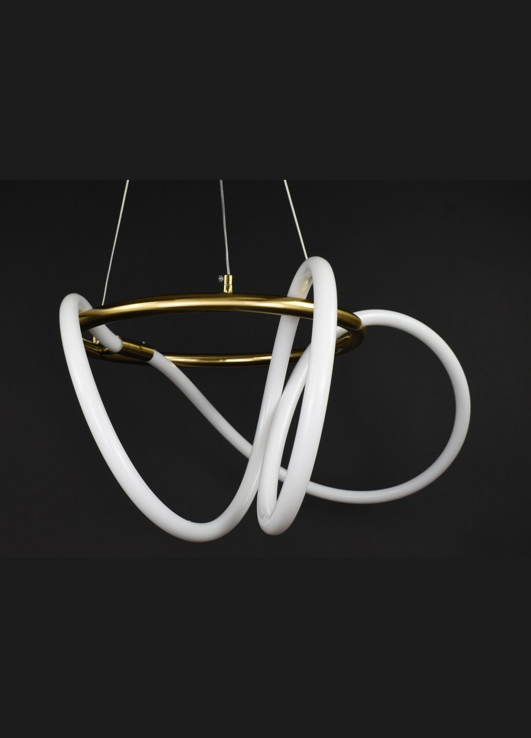 Люстра светодиодная подвесная LED светильник для квартиры на потолок лэд 27737 Латунь 45-150х70х70 см. Sunnysky (364752265)