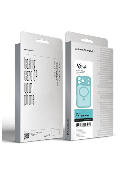 Чохол до мобільного телефона (ARM87505) ArmorStandart Lush MagCase Apple iPhone 17 Pro Max Turquoise (366158680)