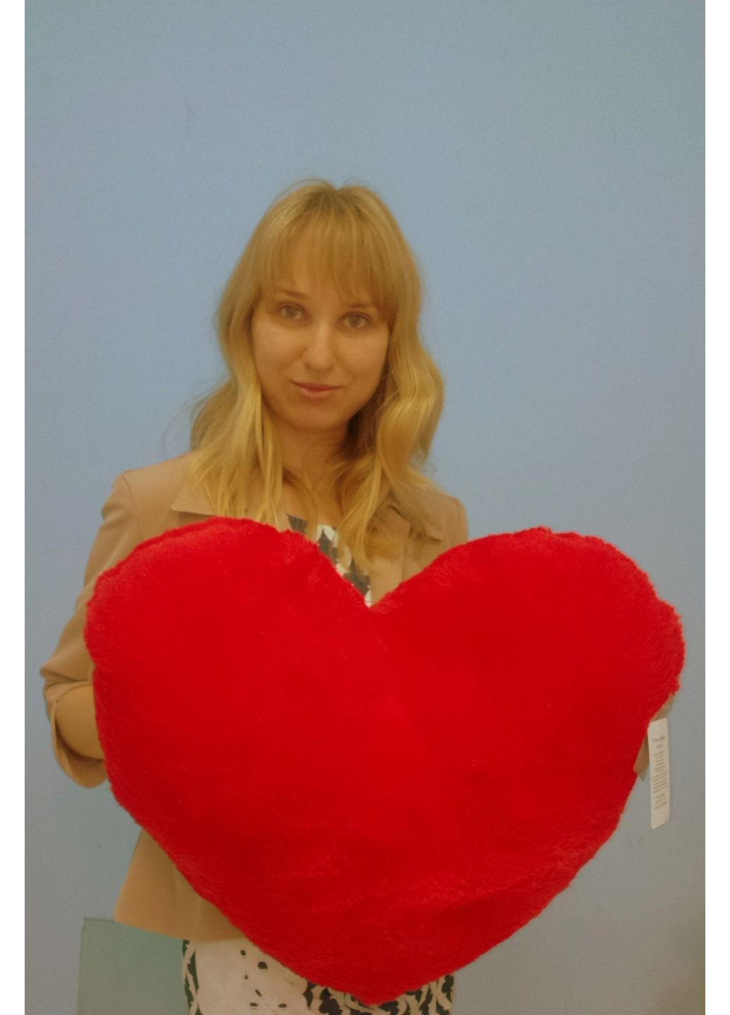 Игрушка подушка сердце 50 см красный Alina (282592278)