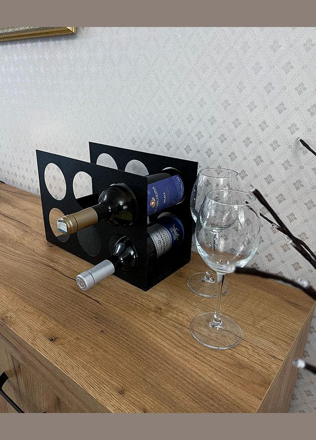 Підставка для вина NC Home Пряма на 6 пляшок Nice & Cozy holder for bottles (280916346)