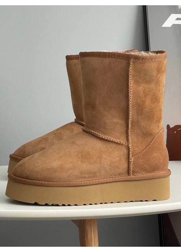 Short Platform Угги замшевые высокие Платформа UGG (361155022)