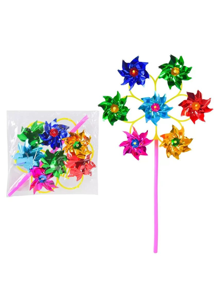 Іграшка вітрячок 28 см 7 квіток V2453 No Brand (362427337)