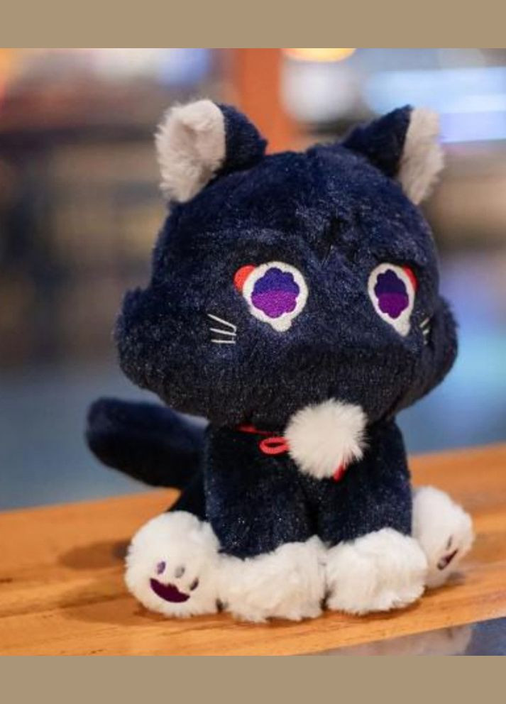 М'яка іграшка Кіт мандрівник Скарамучча 22 см Геншин No Brand (348118785)