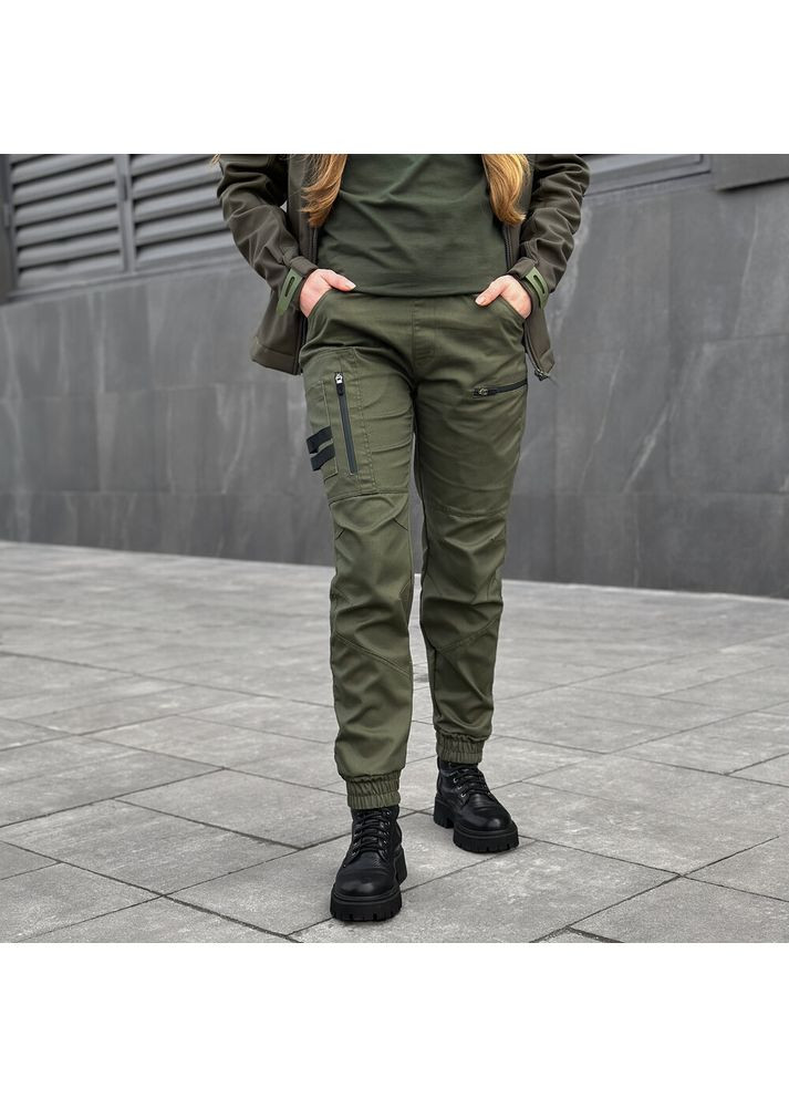 Штани-карго Papin Brodyaga Жіночі Хакі Pobedov (301788952)