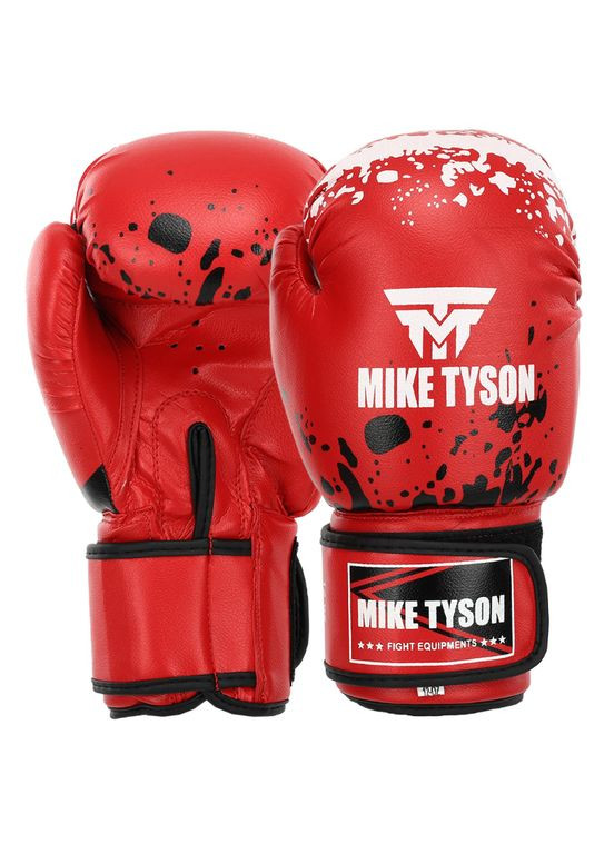 Рукавички боксерські шкіряні MIKE TYSON MA-4263_Червоний_10_унції Matsa (361439057)