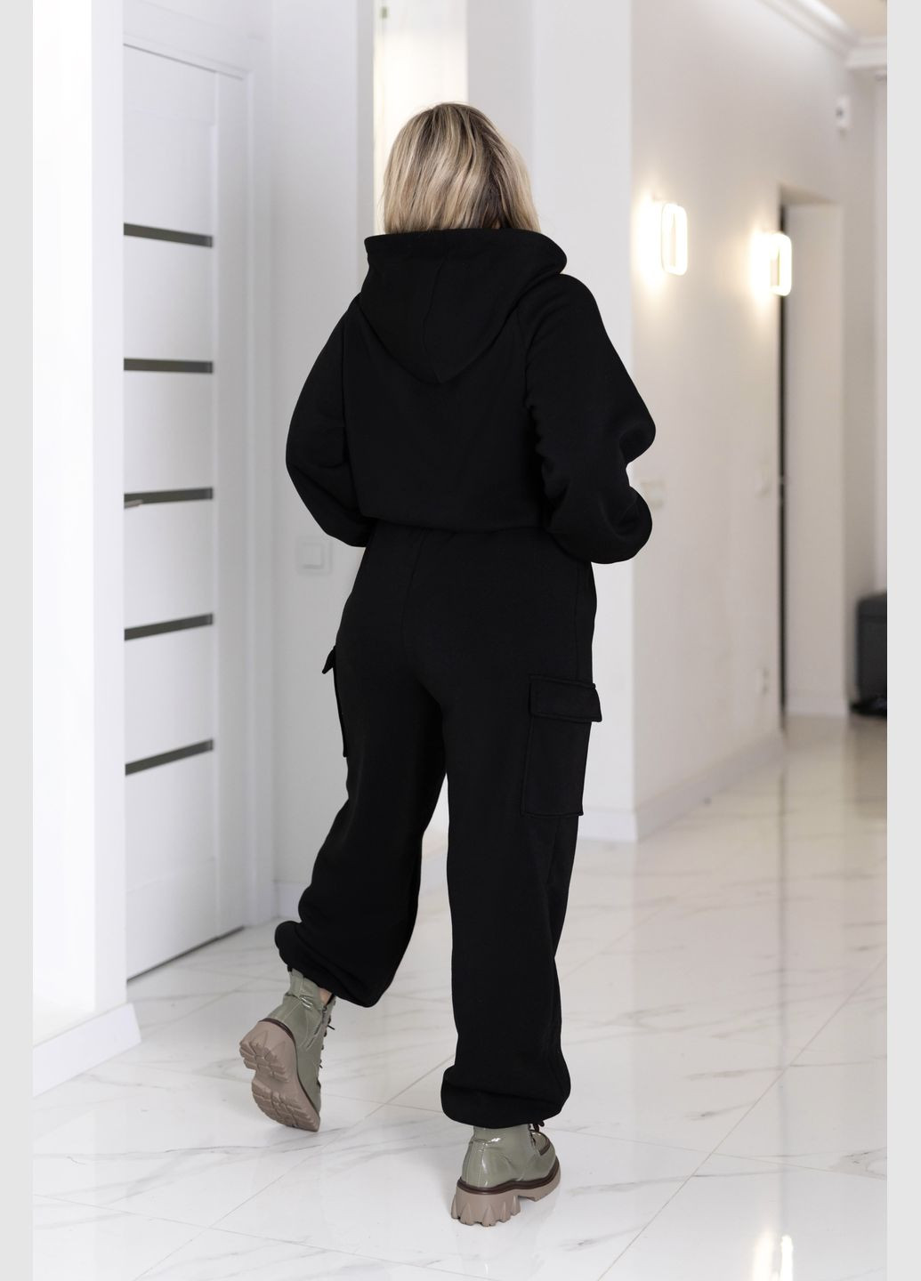 Теплый спортивный костюм со штанами карго Fashion Girl Human (313803100)