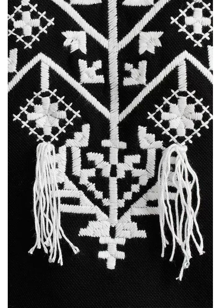 Черный свитшот с вышивкой «перлина» mkrm4289 Rica Mare (365807195)