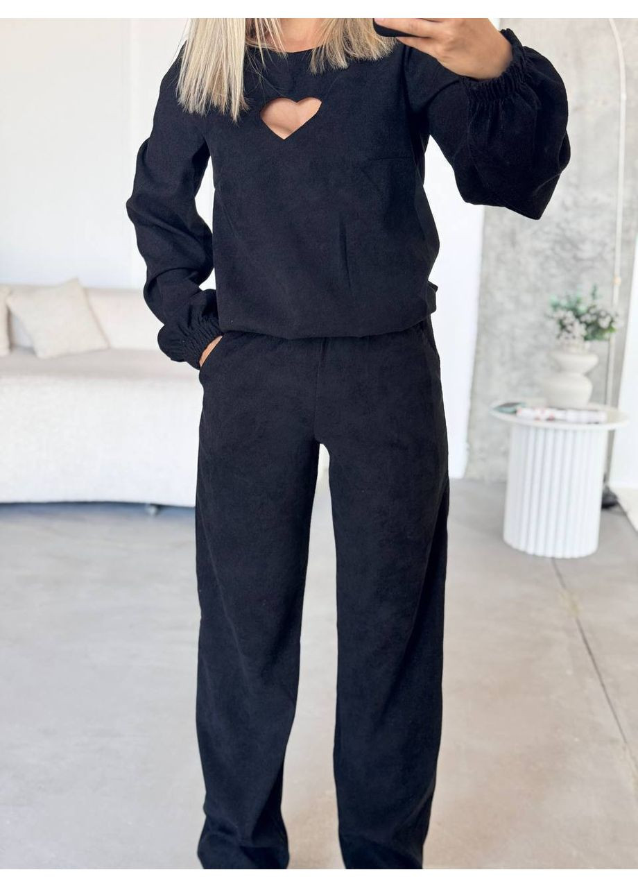 Стильный вельветовый костюм с кофтой сердечным вырезом ЗАМЕР В ОПИСАНИИ DK/DL Мода без кордонів (370682774)