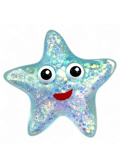 Антистресс, жвачка-тянучка "Звезда" 9 см (голубой) MIC (369967259)