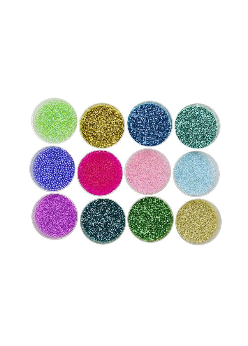 Набор декора для ногтей Бульонки, 12 цветов Plus-plus (352747522)