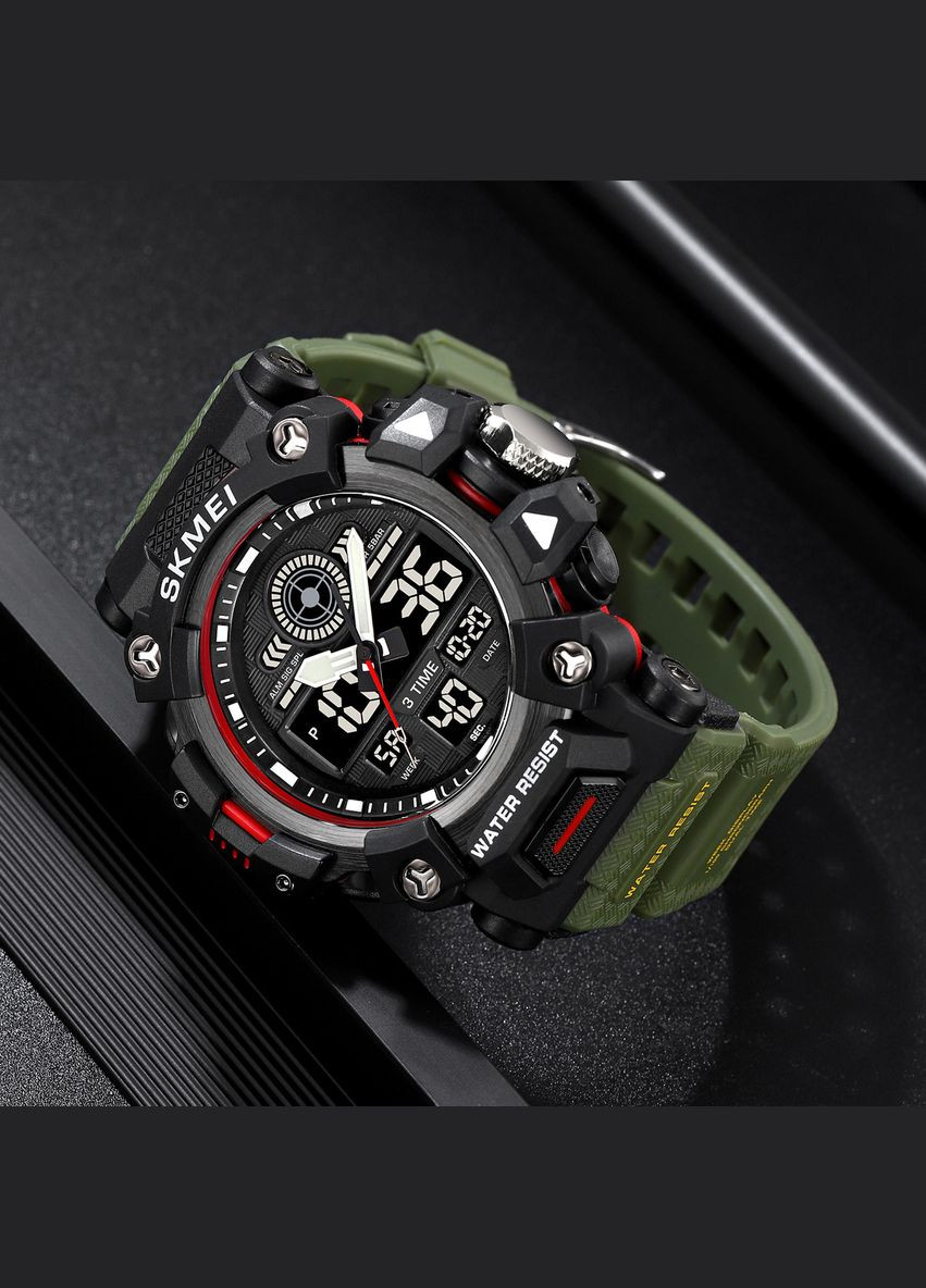 2226AG Army Green электронный спортивный, сasual Skmei (324214354)
