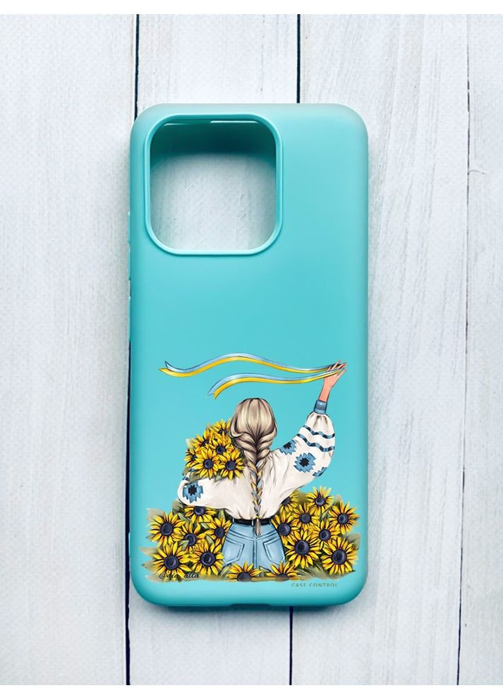 Матовый чехол на Xiaomi Redmi 12C Девушка с лентой (принт 25) CASE CONTROL (360707977)