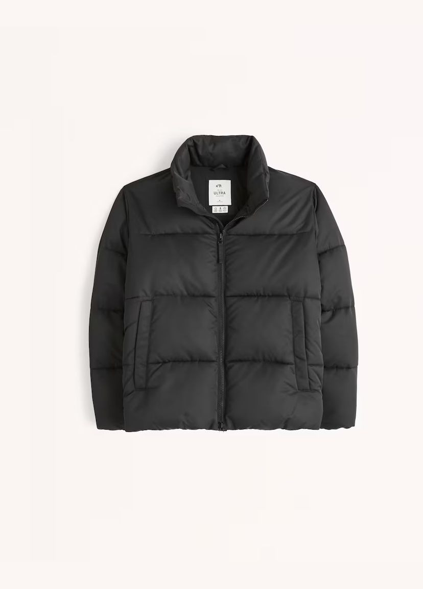 Черная демисезонная куртка af9431m Abercrombie & Fitch