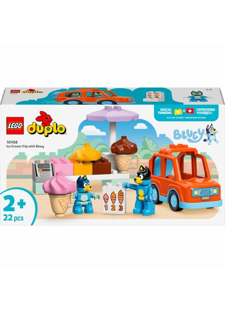 Конструктор DUPLO Bluey Подорож із морозивом із Блуї (10458) Lego (369940161)