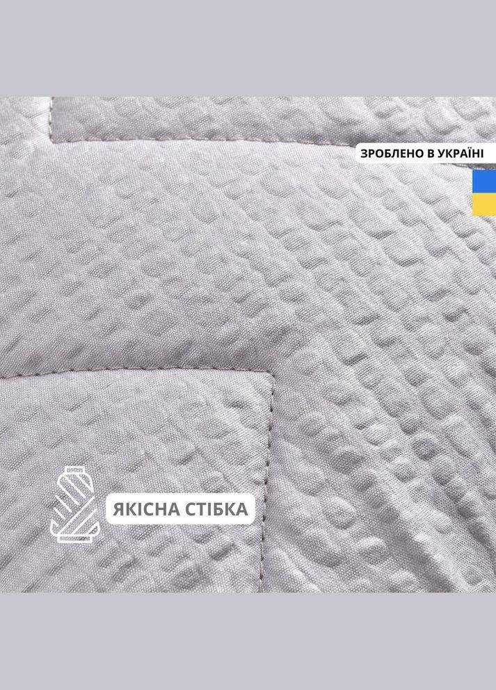 Ковдра літня 175х210 см NORDIC антиалергенна для літа полегшена сіра двоспальна IDEIA (342128696)