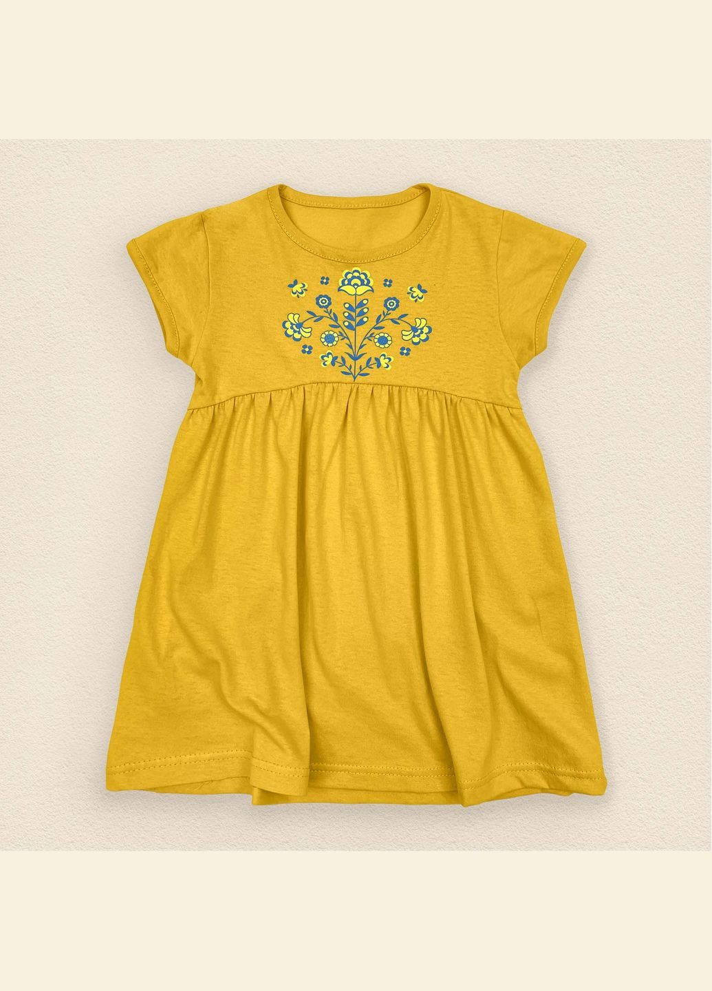 Жёлтое платье для девочки dexter`s однотонное dini зеленый dexter's (279760549)