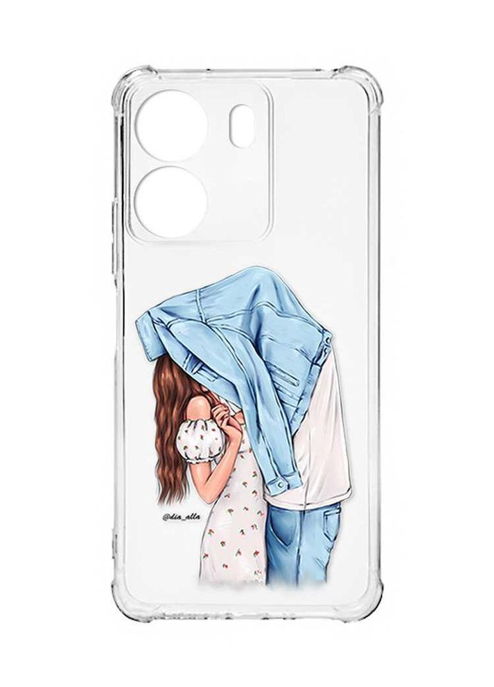 Чехол с утолщёнными углами на Xiaomi Redmi 13C:: Поцелуй (принт 33) Creative (355402330)