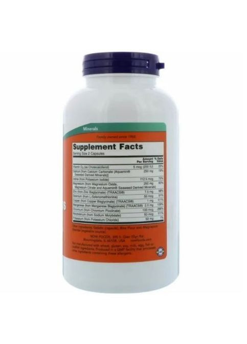 Full Spectrum Minerals 240 Caps Now Foods (362418668)