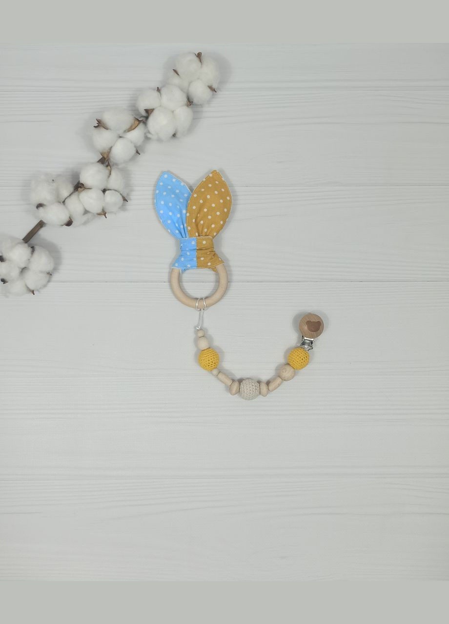 Набор для новорожденного: 3 пеленки и грызунец с держателем a.l.babybox Патриотический No Brand (308752263)